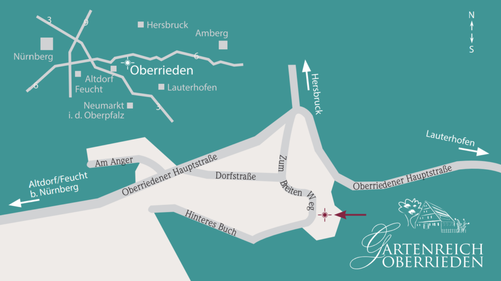 Anfahrt Gartenreich Oberrieden