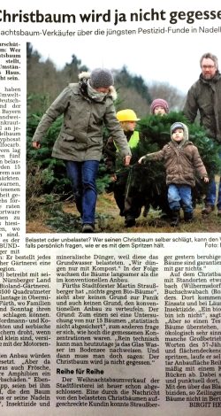 Bio-Christbäume im Gartenreich Oberrieden